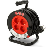 H05VV-F 3G1,5 mm² kabeļu spole 15 m kabeļu spole ar 4 ligzdām