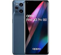 Oppo Find X3 Pro - Mobilais tālrunis 5G, 12 Go RAM + 256 Go, Ekrāns AMOLED 10 Bits 120Hz 6,7", Snapdragon 888, 2 Capteurs Sony 50 MP + Mikroskops, Ātrā uzlāde 100% līdz 35 minūtēm, 4500 mAh, zils