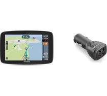 Tomtom Camping Navi GO Camper Tour & 9UUC.001.26 High Speed-Doppelladegerät (2.500 mA, 2-Fach USB) Schwarz