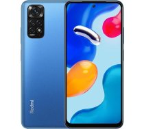 Xiaomi Redmi Note 11S viedtālrunis, 6 GB RAM, 64 GB ROM, 6,43 collu AMOLED DotDisplay, MediaTek Helio G96 procesors, 108 MP AI Quad kamera (zila)