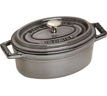 Staub 1101118 Mini ovāls kokteiļlietu katls, 11 cm, grafīta pelēks