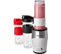 CONCEPT Hausgeräte sm3380 Smoothie Maker "Active-Smoothie" mit 3 Trinkflaschen, 500 W, weiß