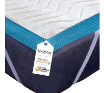 Komfortec Topper 140 x 200 cm - 7,5 cm augsts, Visco Memory Foam matracis ar 4 stūru gumijām kastu atsperu gultām, mazgājams Aloe Vera pārvalks