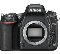 Nikon D750 digitālā spoguļkadra kamera (24,3 megapikseļi, 8,1 cm (3,2 collu) displejs, HDMI, USB 2.0), tikai korpuss, melna (atjaunota)