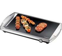 ROMMELSBACHER CERAN® Grill CG 2303/E - Ražots Vācijā, SCHOTT CERAN® Grillfläche, Temperaturen bis 380 °C stufenlos einstellbar, versenkbarer Knebel, Fettablaufrinne; Edelstahlgehäuse, 2000 Watt