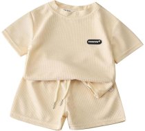 Zēnu T-krekls un šorti Bērnu apģērbu komplekts Bērnu apģērbs Boy Summer 2-Piece Baby Apģērbs apģērbs apģērbs īsām piedurknēm Polo / T krekls Top + šorti Tracksuit Boys Summer Shirt Top + šorti Vasaras kleita Dāvana par