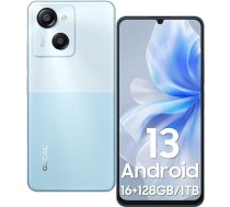 OSCAL Modern 8 viedtālrunis bez līguma, 16 GB RAM + 128 GB ROM/TF 1TB, 6,75 collu HD+ IPS 90Hz 6000 mAh 50 MP + 5 MP kamera Octa-Core Android mobilais tālrunis, sejas + pirkstu nospiedumi, 4G Dual SIM karte