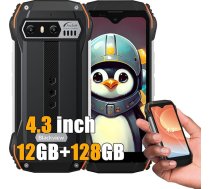 Blackview N6000 SE Mini āra viedtālrunis bez līguma, 12 GB + 128 GB Android 13 mobilie tālruņi, 4,3 collu HD+ IP68 ūdensizturīgs izturīgs mobilais tālrunis, 3700 mAh, 4G LTE āra mobilais tālrunis bez līguma