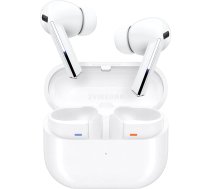 Samsung Galaxy Buds3 Pro bezvadu Bluetooth austiņas, aktīvā trokšņu slāpēšana (ANC), adaptīvā trokšņu slāpēšana, 360 audio, austiņas ausīs ar Hi-Fi skaņu, baltas, iekļauts Anymode caurspīdīgs apvalks