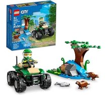 LEGO City visurgājējs un ūdra dzīvotne, 60394 bezceļu kvadraciklu rotaļu automašīna bērniem vecumā no 5 gadiem, dzīvnieku rotaļu komplekts ar savvaļas figūrām, mācību komplekts būvēt dabu