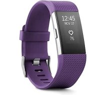 Fitbit Charge 2 aproce aktivitātes izsekotājs OLED Wireless Purple — sudraba ANEB01K9S24SIT