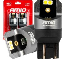 Canbus LED spuldzes pro sērija w21/5w 4x3030 smd balta 12v 24v amio-03591