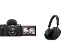 Sony Vlog Camera ZV-1F | Digitālā kamera un WH-1000XM5 bezvadu Bluetooth trokšņu slāpēšanas austiņas ANEB0CR9ZKT68T