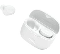 JBL Tune Buds — ūdensizturīgas patiesas bezvadu ausīs ievietojamas austiņas ar trokšņu slāpēšanu baltā krāsā — līdz 48 stundām mūzikas atskaņošanas ANEB0C34773DCT
