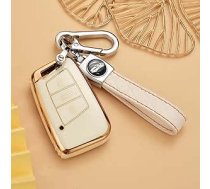 HIBEYO Smart Car Key Case Der VW Golf Protective Key Case Cover TPU priekš VW Magotan Passat CC B8 MK2 Variant Skoda Kodiaq Key Box Key Fob Key Shell White