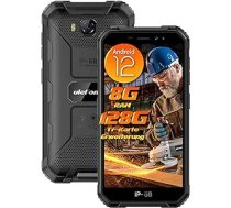 Ulefone Armor X6 Pro Android 12 Outdoor viedtālrunis 8G + 32GB ROM/SD-128GB āra mobilais tālrunis bez līguma 4000mAh displejs 5 collu kamera 13MP + 5MP Dual SIM Phone IP68 viedtālrunis 2024 NFC melns