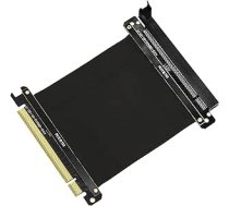 SinLoon PCI-E Express X16 stāvvada pagarinātāja karte PCIE 3.0 kabeļa kartes pagarinātāja porta adaptera ātrgaitas stāvvada karte ir saderīga ar GTX RTX sērijas Radeon sērijas grafisko karti (melna)