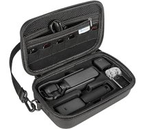 SKYREAT Osmo Pocket 3 soma, pārnēsājama glabāšanas soma izgatavota no PU, soma pārnēsāšanai, kompakta ceļojumu aizsardzības soma DJI Osmo Pocket 3 Creator Combo piederumiem, melna, soma ANEB0CM5FV18BT