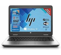 HP, piezīmjdators, piezīmjdators, Intel i5-6th, RAM 8GB DDR4, SSD 240GB, displejs 14", Windows 10 Pro, Office Suite Pack 2021, gatavs lietošanai (atjaunots)