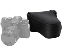 JJC Schwarz Neopren Kameratasche Tasche für Sony ZV-E1, Fuji X-T10, X-T20, X-M1, X-A3, Olympus, EOS M5, M50 un Objektiv Größe bis zu 127 x 85 x 130mm ANEB01M3SD3UHT