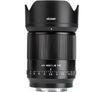 VILTROX AF 50 mm F1.8 E-Mount standarta objektīvs Sony a7C a9 a7III a7RIV a7SIII a6600 (pilns formāts, fiksēts fokusa attālums, STM, automātiskais fokuss) melns