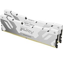 Kingston Fury Renegade DDR5 sudraba/balta XMP 64GB 6000MT/s CL32 DIMM galddatoru spēļu atmiņa (2 komplekts) - KF560C32RWK2-64