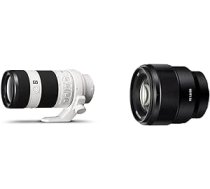 Sony FE 70-200mm f/4G OSS | Pilna kadra, telefoto tālummaiņas objektīvs (SEL70200G) un SEL-85F18 portreta objektīvs