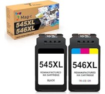 7Magic PG-545XL CL-546XL Canon printeru kasetņu nomaiņa 545 546 XL Multipack, kas ir saderīgs ar Canon Pixma TR4550 TS3450 TS3350 TS3150 TS3351 TS3451 TS3351 TS3451 MX905MG295MG 54501 trūkums