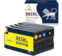 ColorKing 953XL Multipack pārstrādātās printeru kasetnes, kas paredzētas HP 953XL HP 953 XL Saderīgas ar HP Officejet Pro 7740 7720 8710 8715 8720 7730 8210 8218 8730 8210 8218 8725 402 8 83 ANEB09PFMNVKJT