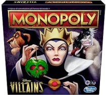 Monopoly Hasbro Villains Edition spēle bērniem no 8 gadu vecuma, spēlē kā slikta Disneja klasika, F0091 (itāļu valodā) ANEB08L5KBGQZT