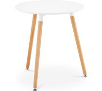 Fromm & Storck Fromm & Starck Star_Desk_15 apaļais galds 60 cm diametrs balts Max. 100 kg Metāla kronšteini Bistro galds 3 kājas Buka MDF