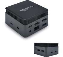 youyeetoo BY51 Mini dators, Intel N100 CPU - 12. paaudzes AlderLake - līdz 3,4 GHz, 12 GB LPDDR5 RAM, 128-512 GB SSD, Mini spēļu dators, ar Dual HDMI2.0 4K, Office/HTPC (H1 (12 GB + 512 GB NVME SSD)