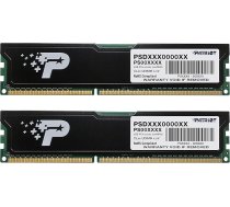 Patriot Signature 8GB DDR3 1600 MHz divu moduļu komplekts (8 GB, 2 x 4 GB, DDR3, 1600 MHz, 240 - pin DIMM) PSD38G1600KH ar siltuma izkliedētāju