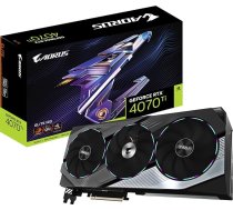 GIGABYTE GeForce RTX 4070 Ti Aorus Elite 12GB grafiskā karte - 12GB DDRX6 21Gbps 192bit, PCI-E 4.0, Core 2655Mhz, RGB, Anti-sag kronšteins, DisplayPort 1.4, HDMI 2.1a, NVIDIA DLSS 3, GV-N407TAORUS E-12GD