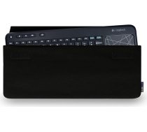 Adore June Keeb Schützhülle kompatibel mit Logitech Wireless Touch Keyboard K400 Plus und K400 Professional, Praktische Stoff-Tasche zum Mitführen der Tastatur, Schwarz