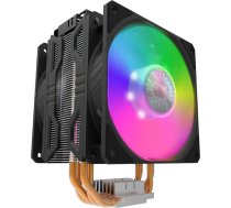 Cooler Master Hyper 212 LED Turbo ARGB CPU gaisa dzesētājs - Jet Black Aluminium apdare, 4 nepārtrauktas tieša kontakta siltumcaurules ar spārniem, 2 x 120 mm ARGB SickleFlow ventilatori, ARGB LED kontrolieris