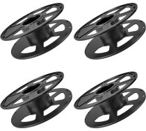 4 Stück Kabeltrommel Leer Set, Durchmesser 250mm Kabelrolle, Plastik Verlängerungskabel Trommel, für Anschluss von Filament, Campingkabel, Weihnachtsbeleuchtung