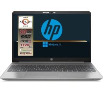 HP 250 G7 Notebook Intel Core i5 8265U 8Gen, 4 Core līdz 3.9GHz, 8GB Ddr4, SSD M.2 ar 500GB, 15.6" HD displejs, WiFi, Bt, Win 10 Pro 64, gatavs lietošanai, Gar. Itālija