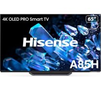 Hisense 65A85H OLED 164 cm (65 collu) televizors, 4K, HDR, Dolby Vision IQ & Atmos, IMAX Enhanced, Filmu režīmā, 120 Hz, iebūvēta Alexa, Google Assistant, Game Mode Pro, DTS Virtual X, antracīts [2022]