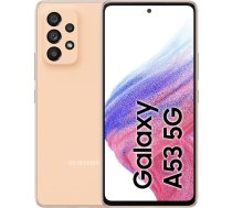 Samsung Galaxy A53 5G viedtālrunis Dual SIM Android mobilais tālrunis 8GB RAM 256GB atmiņa Awesome Peach + 30 mēnešu garantija