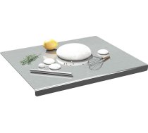 Lieli nerūsējošā tērauda kapāšanas dēļi Heavy Duty 304 griešanas dēlis Mīklas dēlis Mīklas dēļi Konditorejas dēļi Virtuves konditorejas dēlis maizes mīcīšanai maizes maizes picas cepumu mīklas mīklai Gaļas dārzeņi 50x50cm