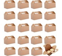 20 pārtikas kastes, kūku dāvanu kaste, pārtikas iepakojuma kastes, pārtikas dāvanu kastes papīrs, kraftpapīra locīšanas kaste, cepta vistas gaļa, kūkas, cepumi, cepumi, pica