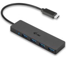 Usb-c slim pasīvais hub 4x usb 3.0 usb-a/usb-c savienojumam