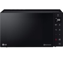 LG MH6535GIS Mikroviļņu krāsns ar viedo invertora tehnoloģiju un kvarca grilu, 25 litru ietilpība, 1000 W, automātiskās programmas, regulējami jaudas līmeņi optimālai gatavošanai un EasyClean funkcija, melna