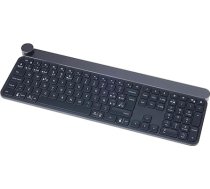 Logitech Craft bezvadu tastatūra, Bluetooth un 2,4 GHz bezvadu savienojums, programmējamas pogas, automātisks aizmugurējais apgaismojums, daudzierīču tastatūra, PC / Mac / klēpjdators, spāņu QWERTY izkārtojums - melna