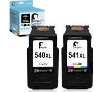 Penguin 540XL 541XL Printera kasetne priekš Canon PG-540XL CL-541XL priekš Canon PIXMA TS5150 MG2150 MG3650 MG4250 MX375 MX435 MG2100 MG3600 MG3100(1 Black 1 Color) atjaunošanai CartCartCart