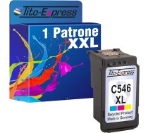 Tito-Express Platinum Series 1 kasetne, kas saderīga ar Canon CL 546 XL Colour | IP2850 MG2440 MG2450 MG2450 MG2455 MG2540 MG2550 MG2555 MG2940 MG2950 MG3050 MG3051 MG3052 MG3052 MG3052 MG303 053 MX494 MX495