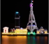 LocoLee LED gaismu komplekts, saderīgs ar LEGO Architecture Paris, dekoratīvo LED gaismu komplekts, saderīgs ar LEGO 21044 ekskluzīvo kolekcionējamo gaismu komplektu, tikai gaismu komplekts, bez modeļa (Parīze)