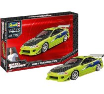 Revell 7691 RV Fast & Furious Brian's 1995 Mitsubishi Eclipse 1:25 Automašīnas modelis Celtniecības modelis, nekrāsots