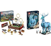 LEGO 76416 Harry Potter Quidditch Suitcase, rotaļlietu komplekts un 76414 Harry Potter Expecto Patronum, 2-in-1 brieža un vilka figūriņa